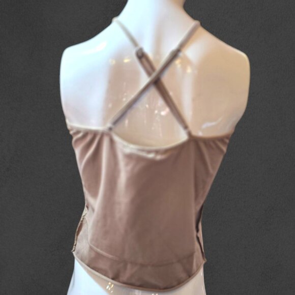 🏷️NWT   -  GILDED INTENT Tan Halter Strappy Tank sz XL  -  NWT🏷️ - Picture 2 of 5